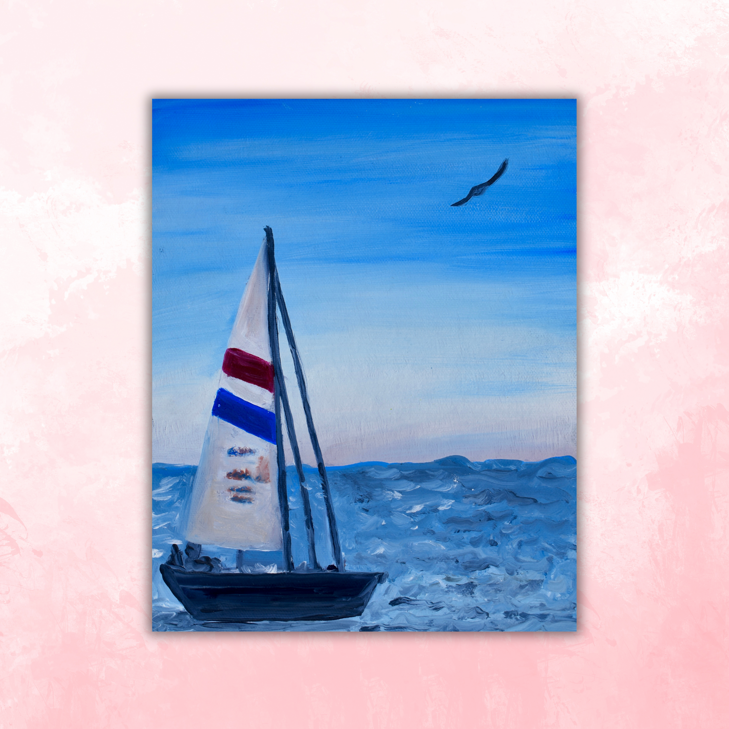 Sailboat Sticker waterproof quality vinyl matte