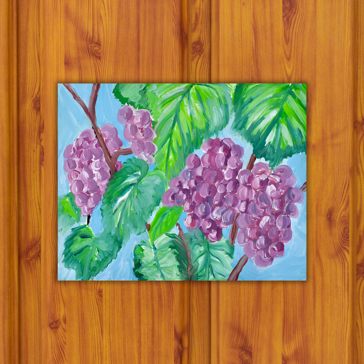 Grapes Sticker waterproof quality vinyl matte