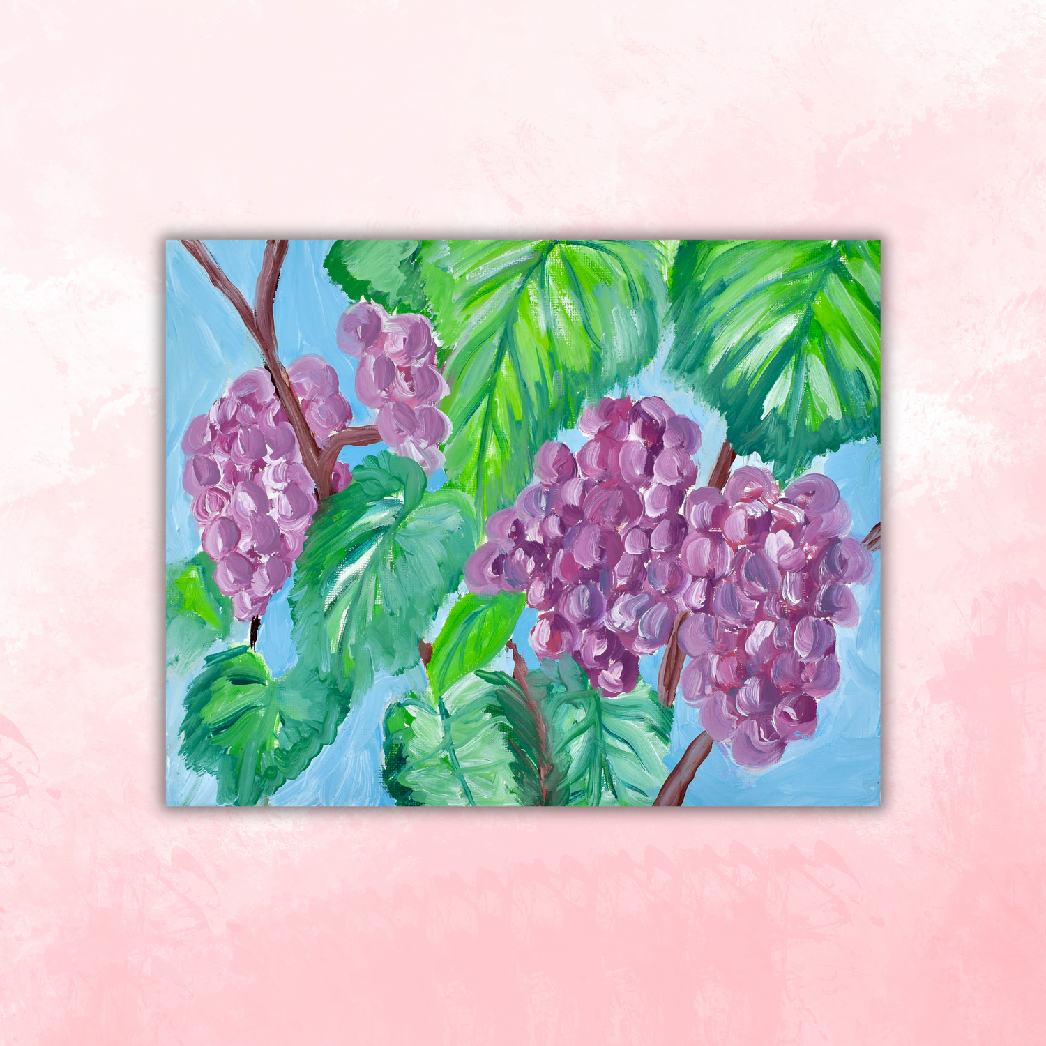 Grapes Sticker waterproof quality vinyl matte