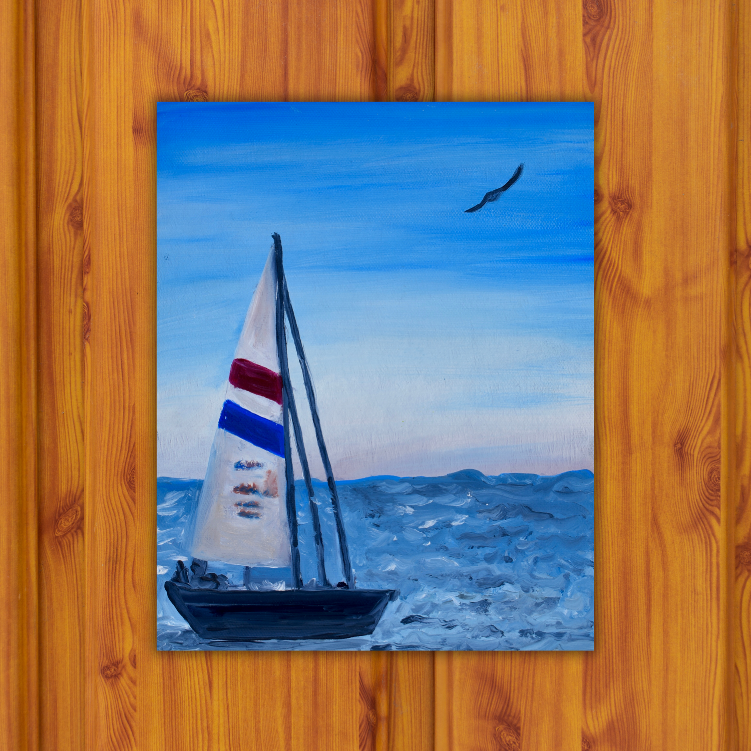 Sailboat Sticker waterproof quality vinyl matte