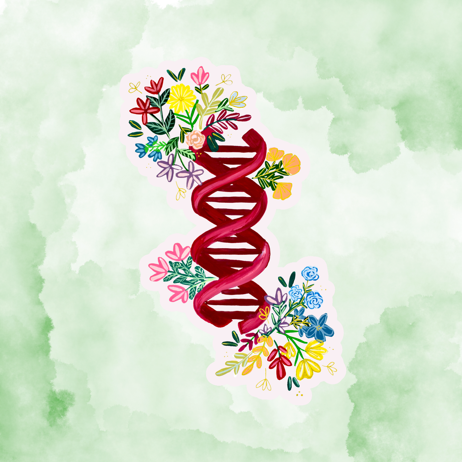 DNA Sticker waterproof quality vinyl matte