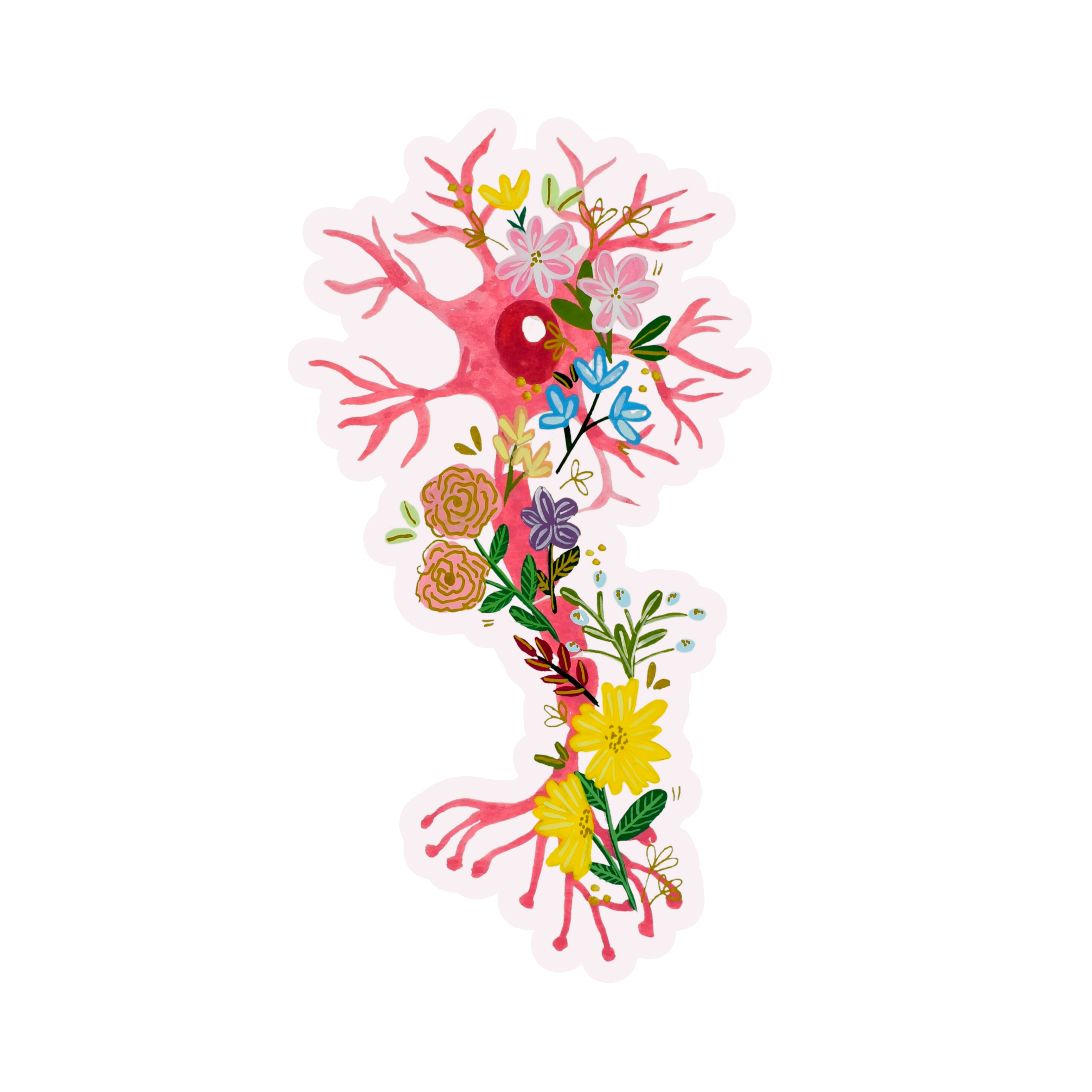 Neuron Sticker waterproof quality vinyl matte