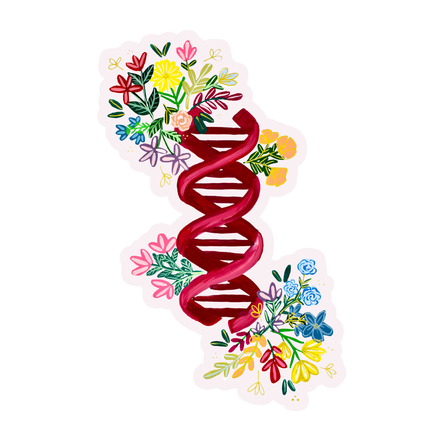 DNA Sticker waterproof quality vinyl matte