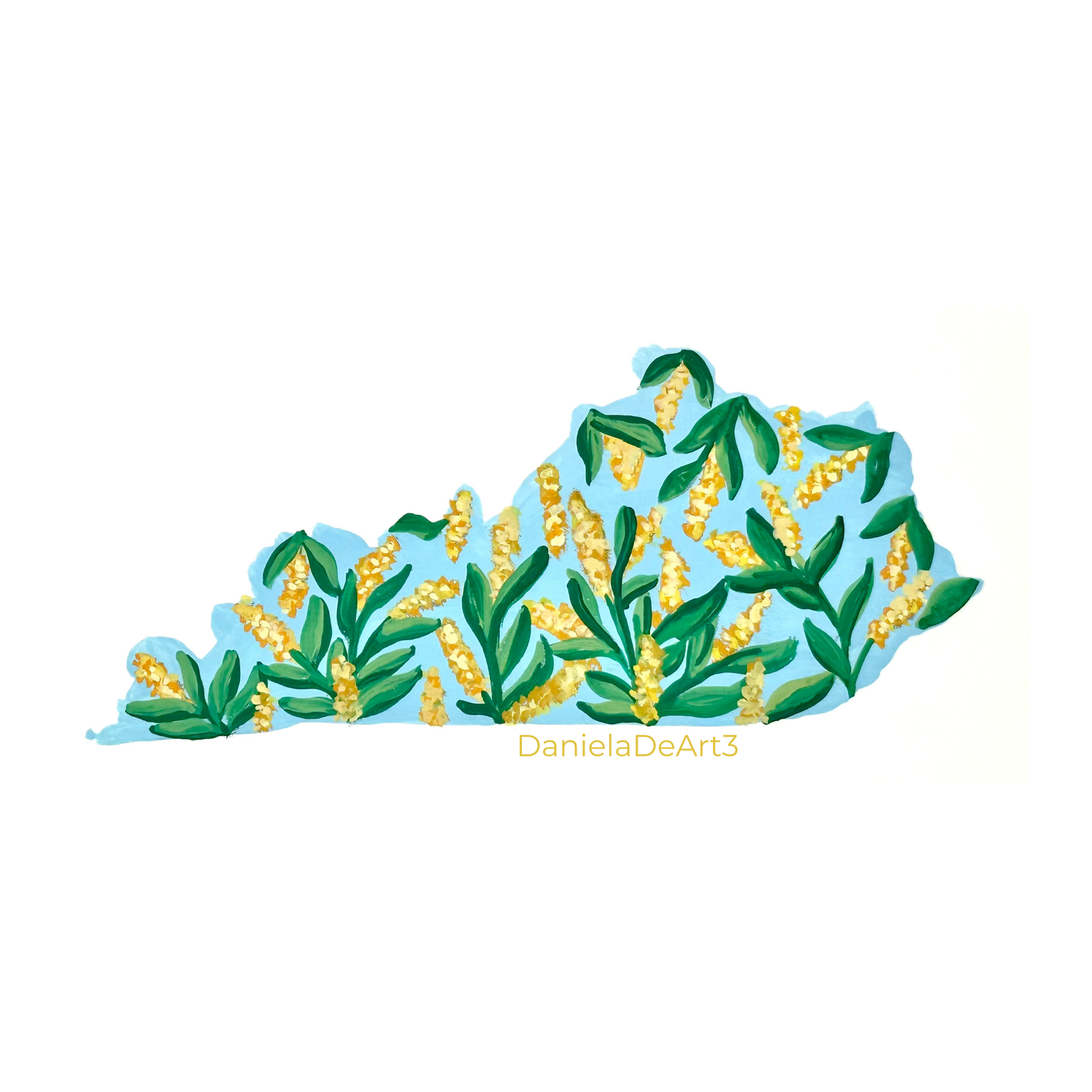 Kentucky State Flowers sticker WATERPROOF QUALITY VINYL MATTE