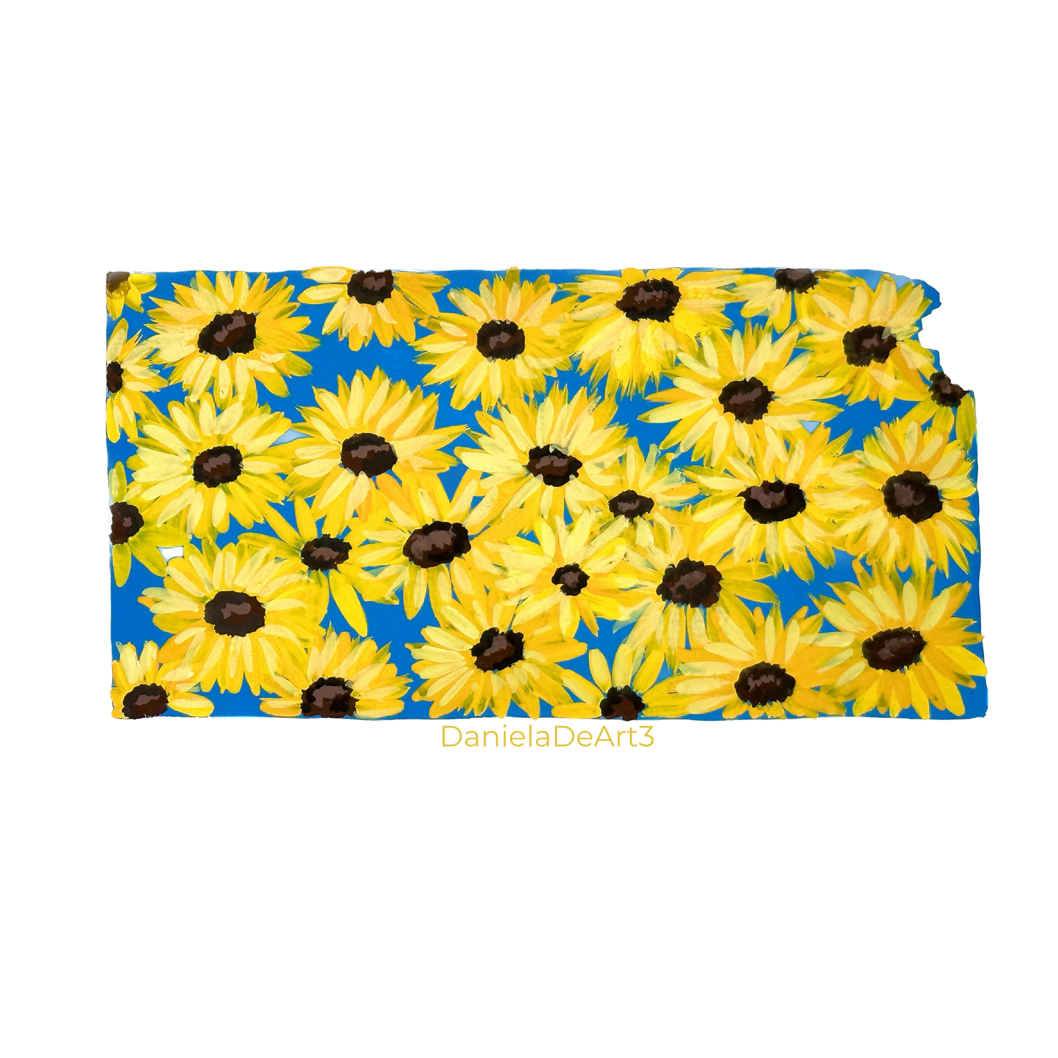 Kansas State Flowers sticker WATERPROOF QUALITY VINYL MATTE