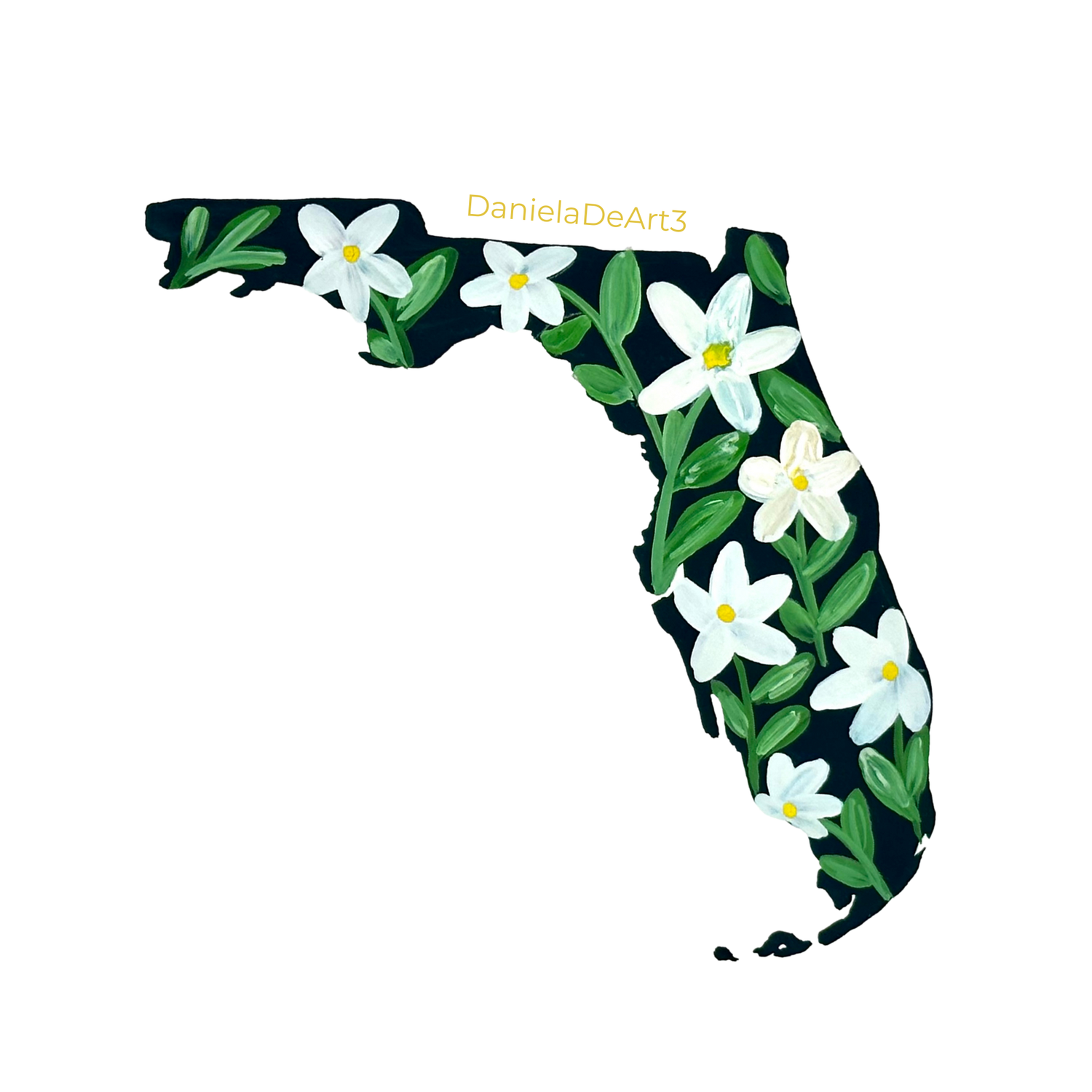 Florida State Flowers sticker WATERPROOF QUALITY VINYL MATTE