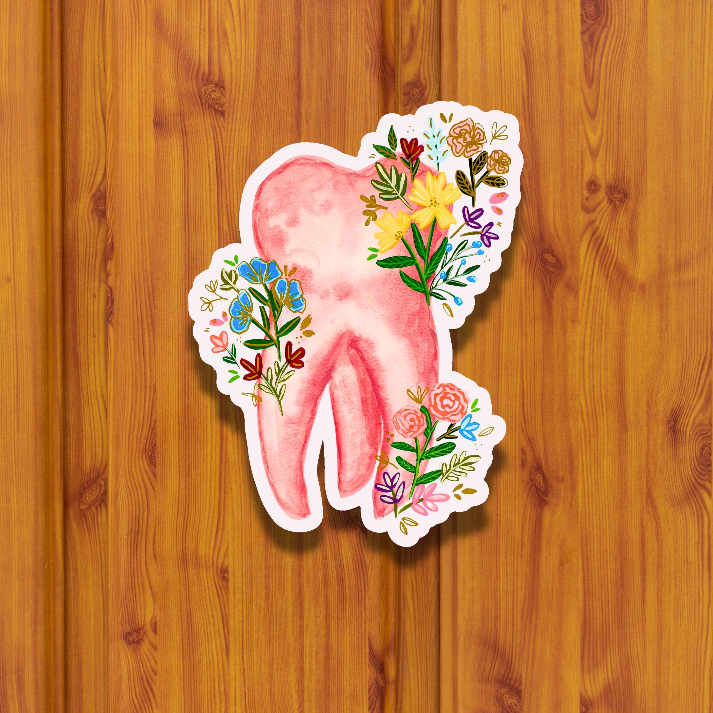 Tooth Sticker waterproof quality vinyl matte
