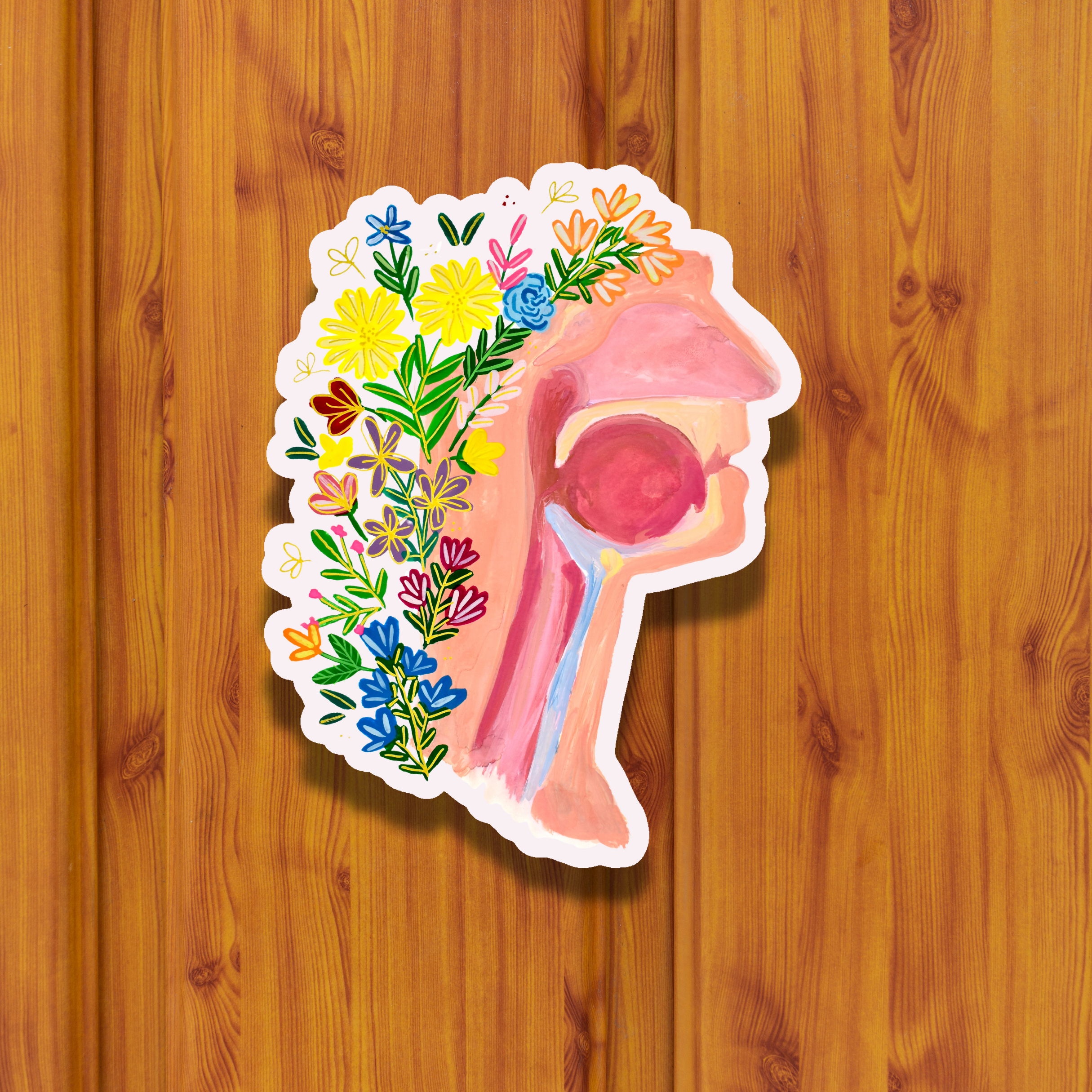 Throat sticker waterproof quality vinyl matte
