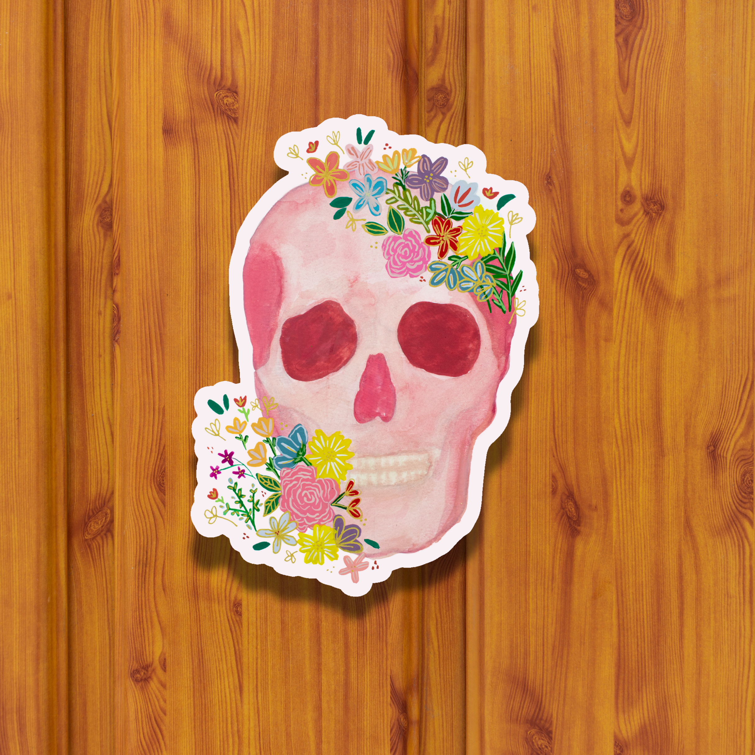 Skull Sticker waterproof quality vinyl matte