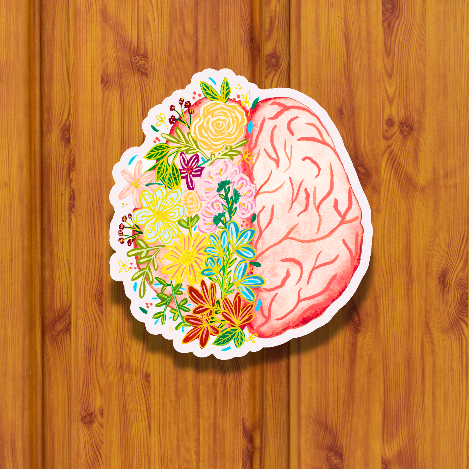 Brain Sticker waterproof quality vinyl matte