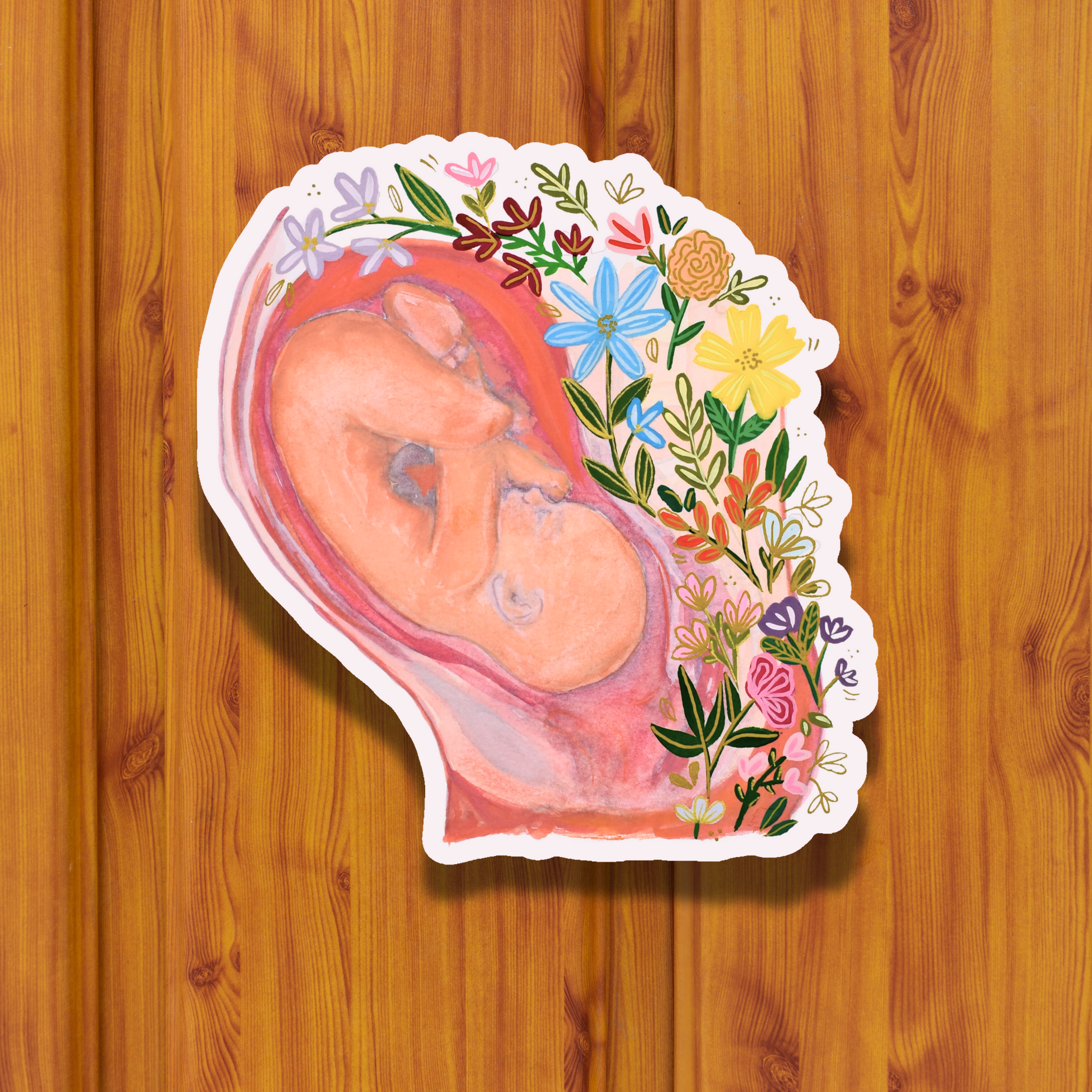 Gestation Sticker waterproof quality vinyl matte
