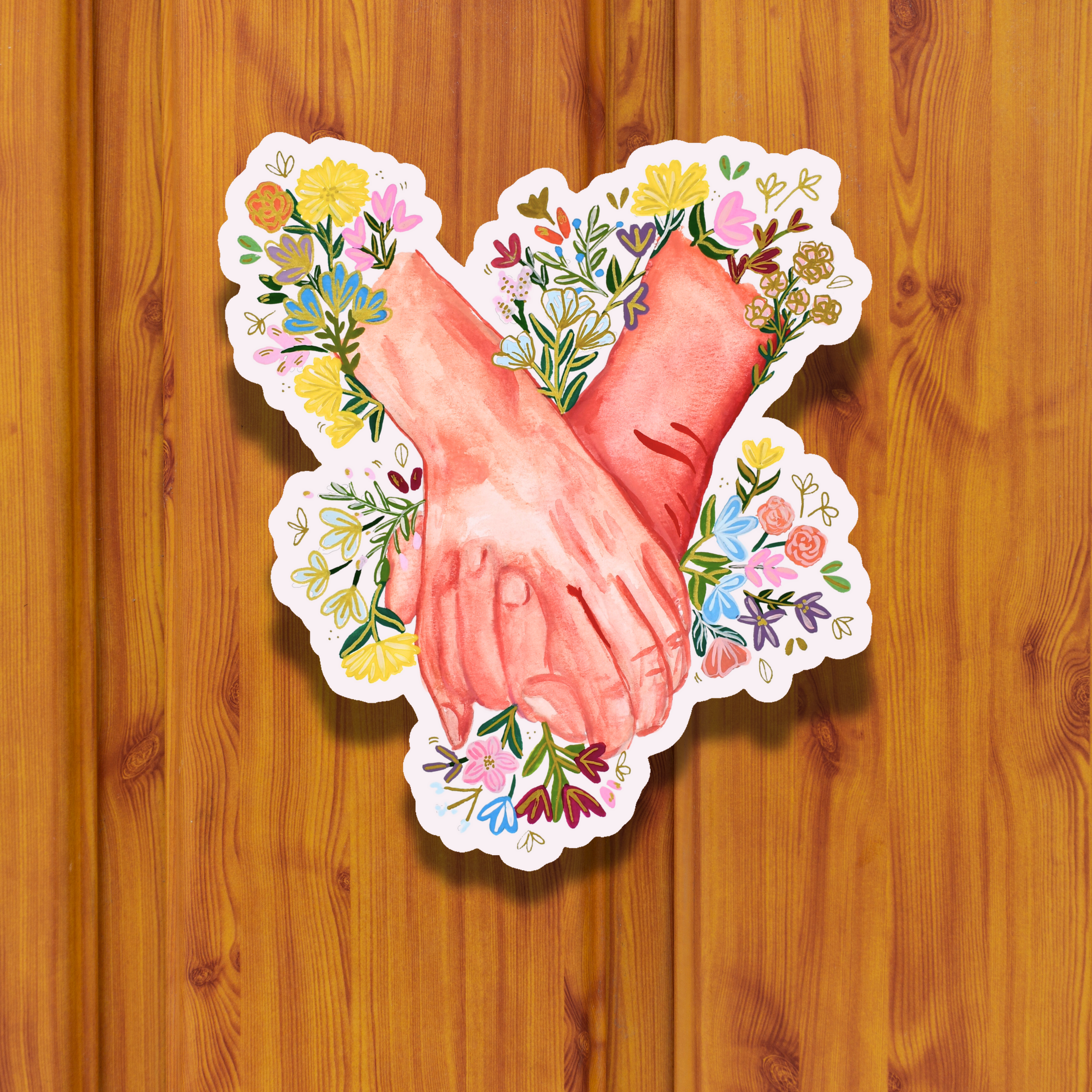 Hands Sticker waterproof quality vinyl matte