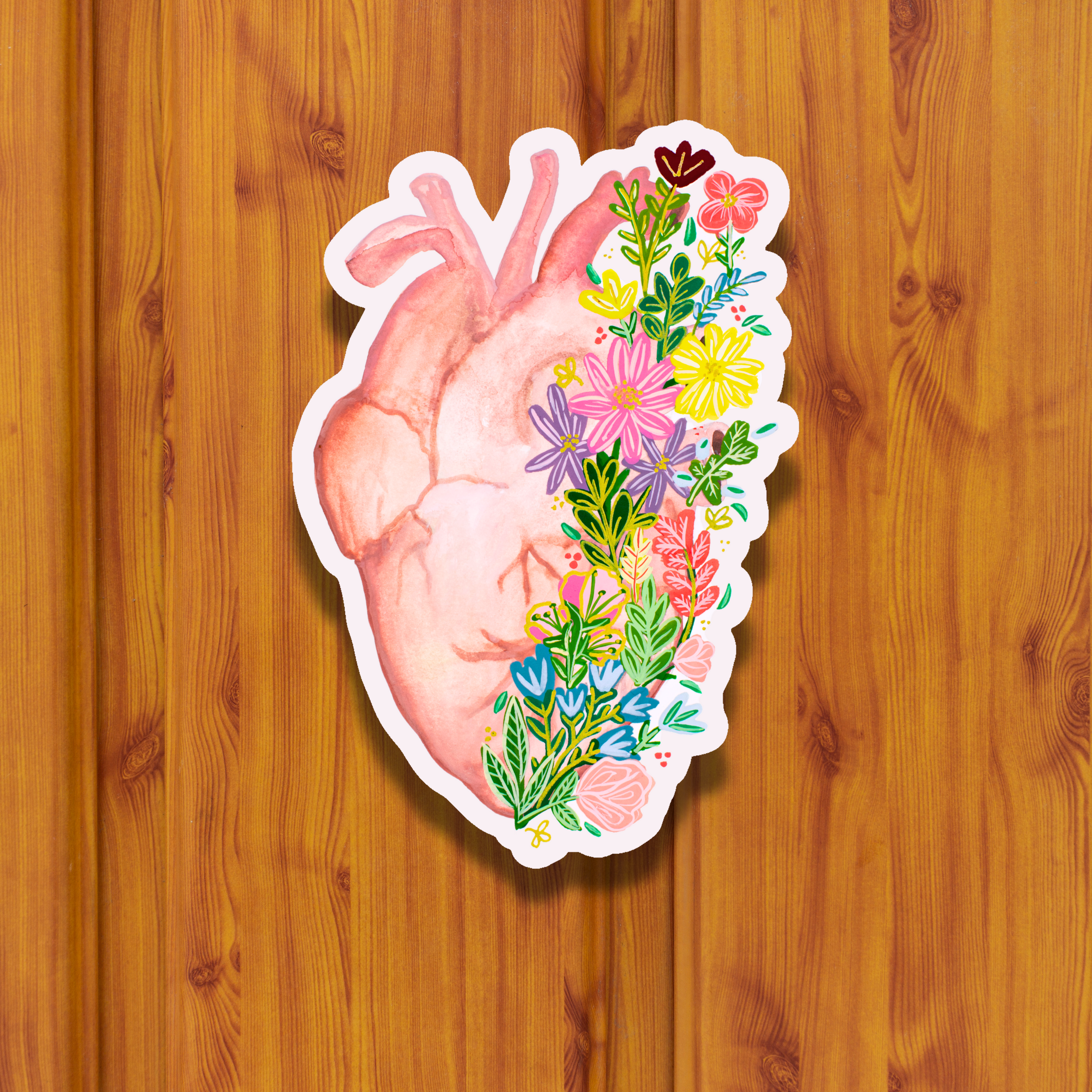 Heart Sticker waterproof quality vinyl matte