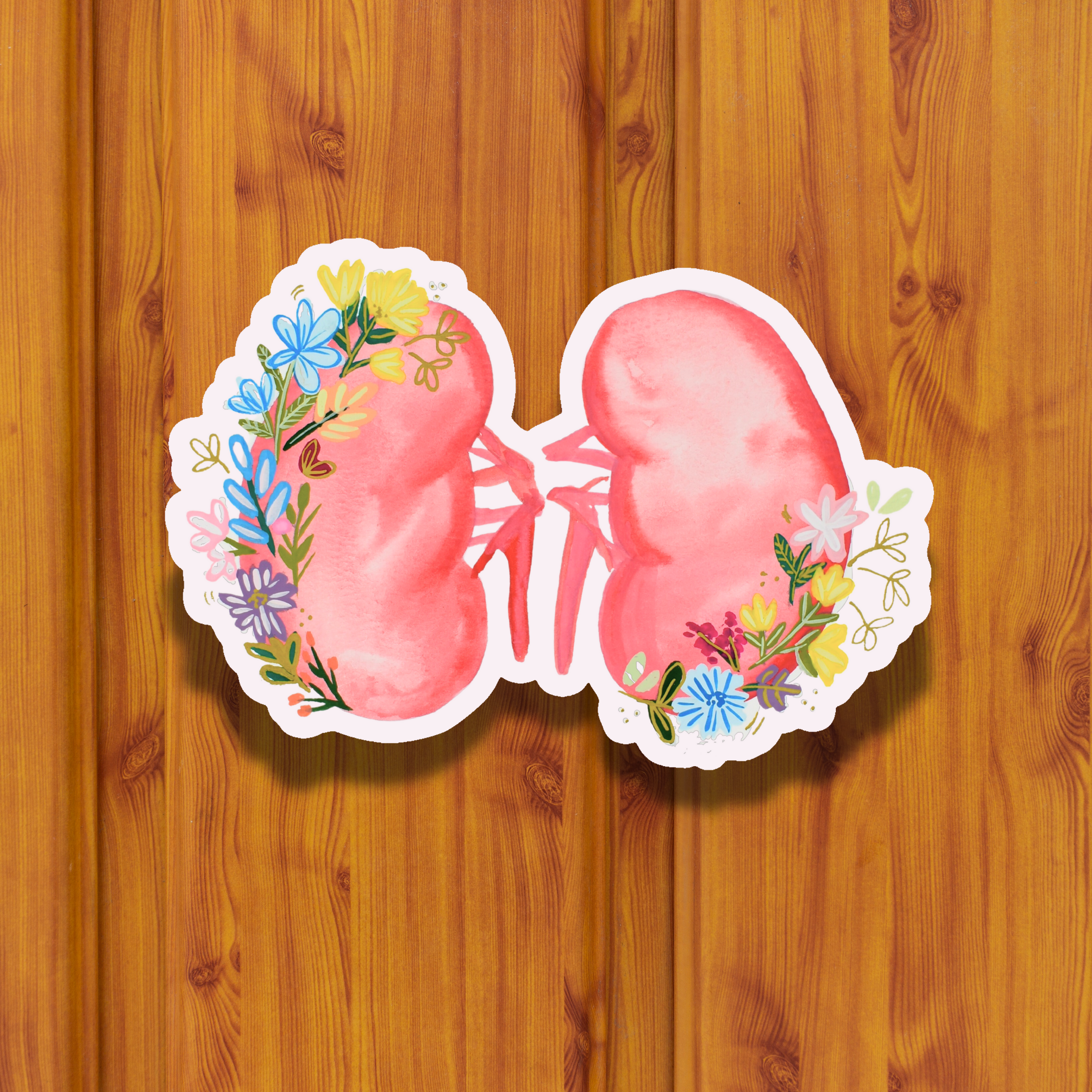 Kidney 2 Sticker waterproof quality vinyl matte