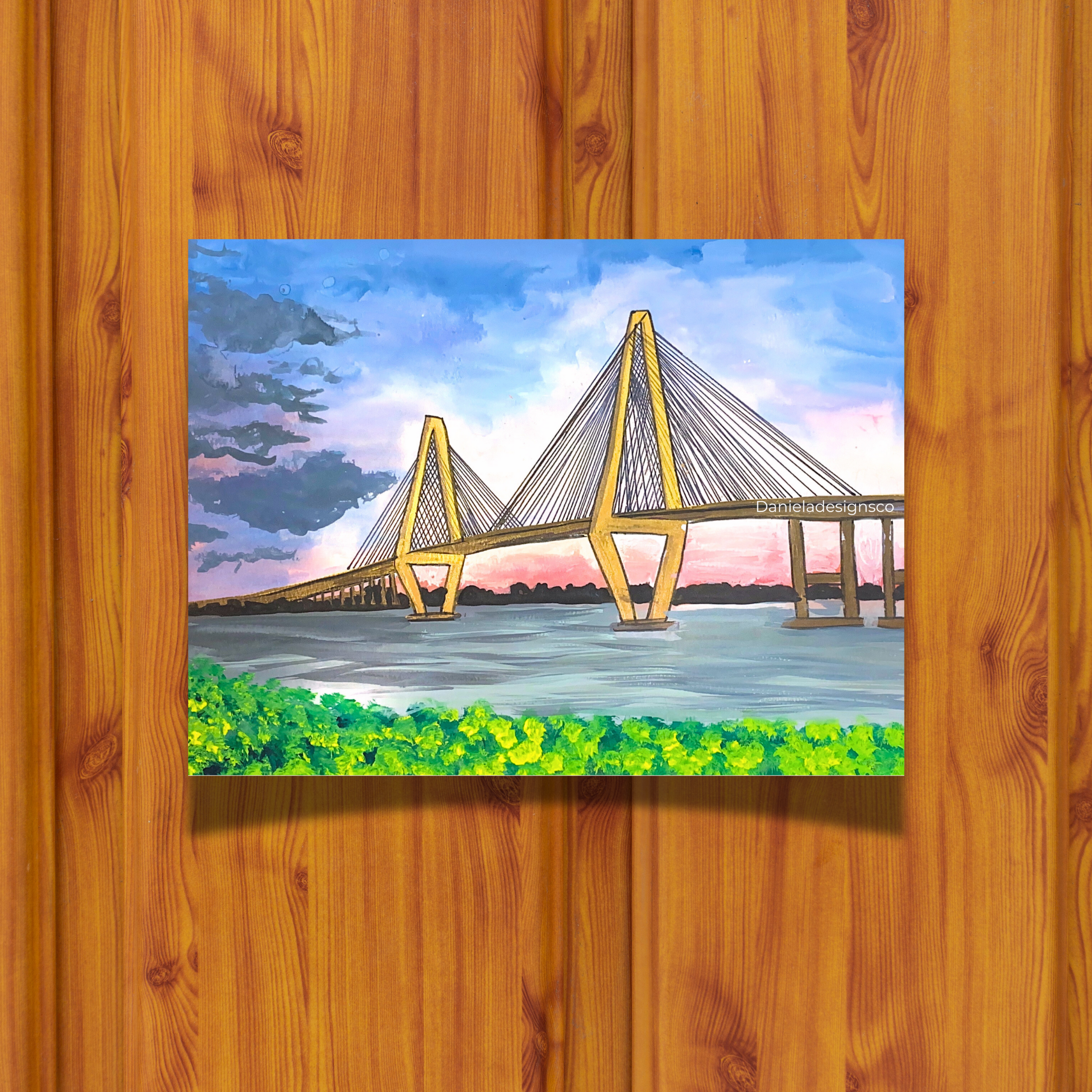 Arthur Ravenel Jr. Bridge Charleston Sticker waterproof quality vinyl matte