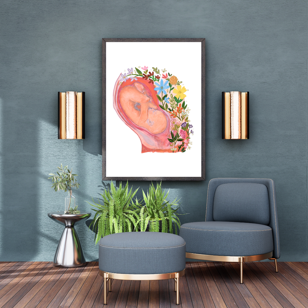 Gestation art print