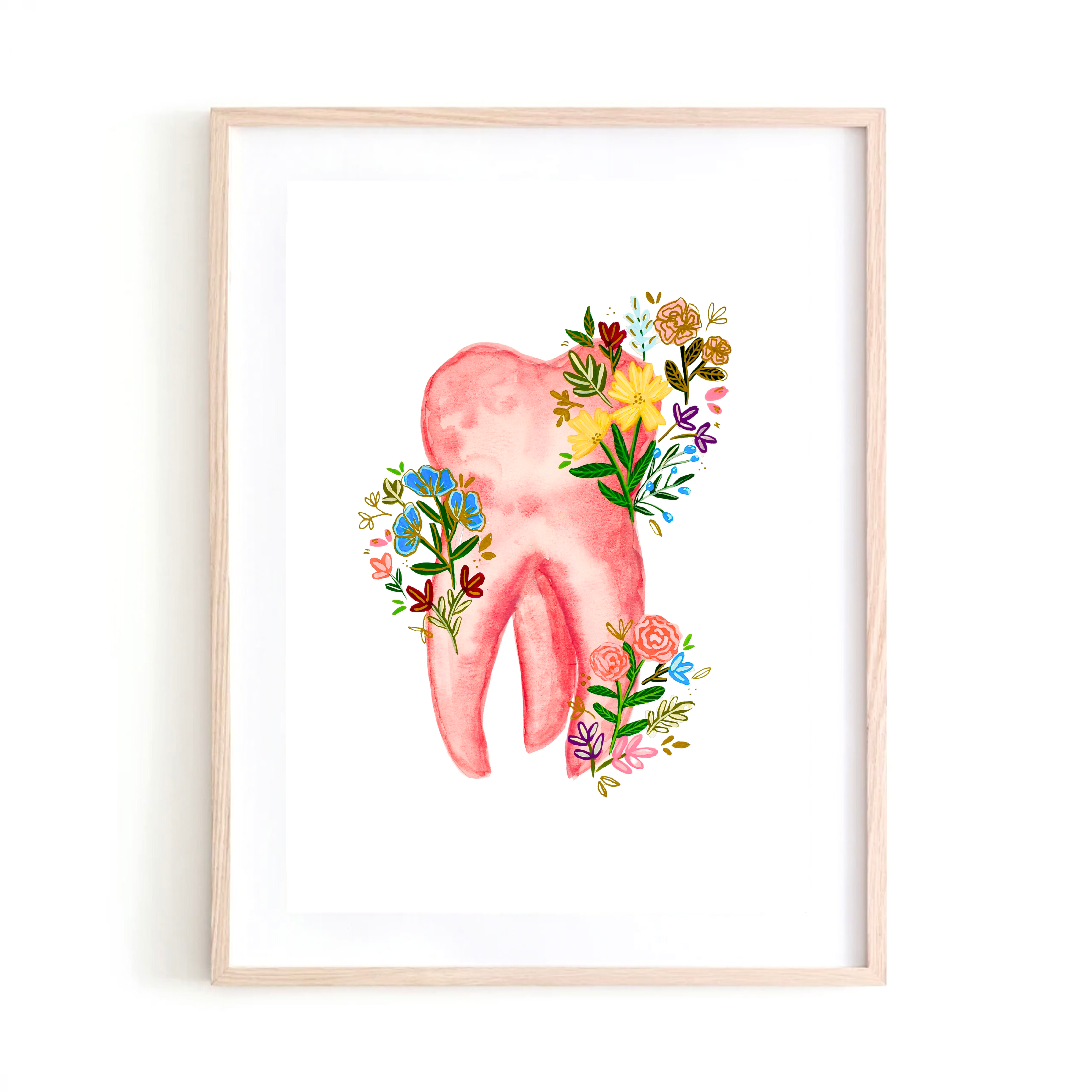 Tooth art print
