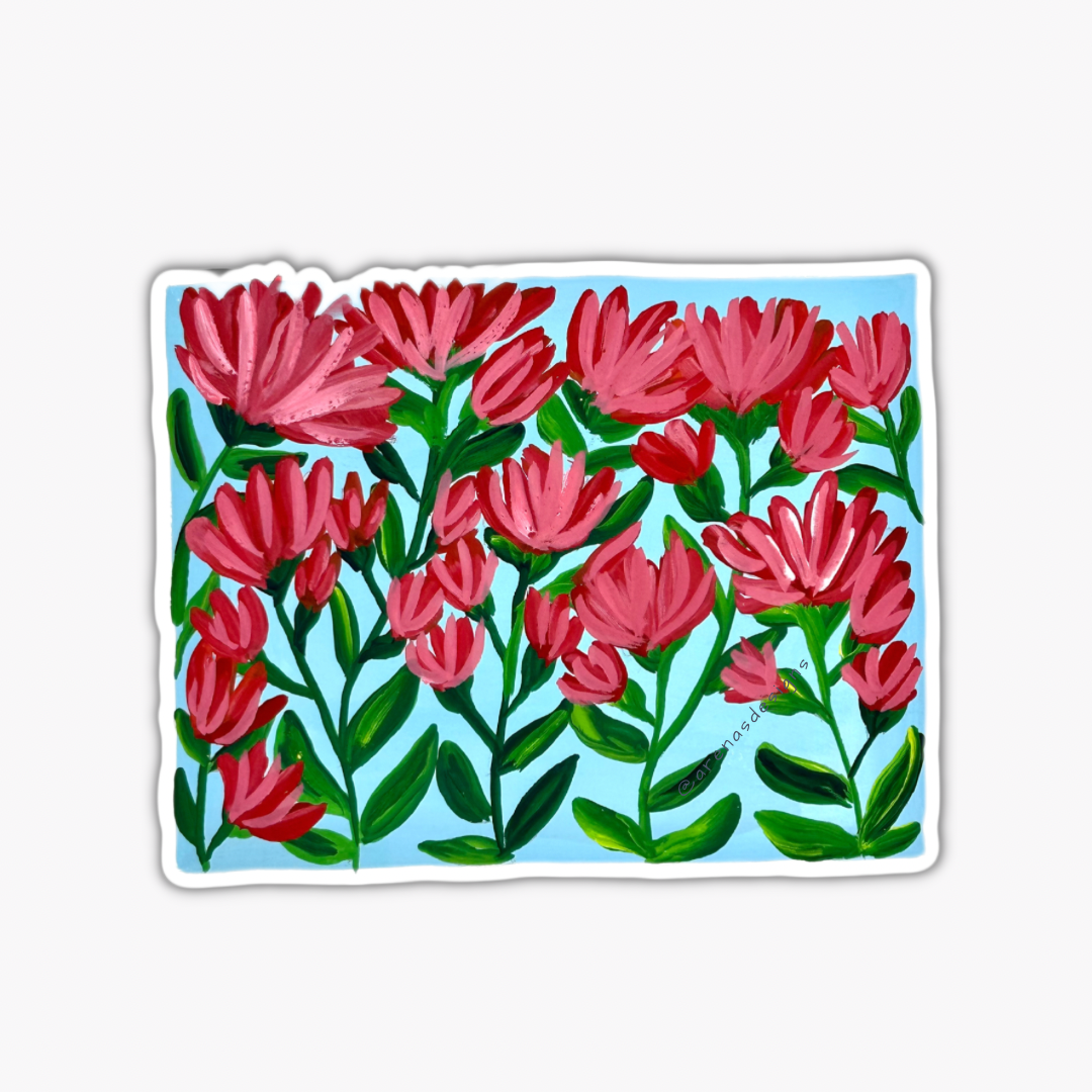 Wyoming State Flowers sticker WATERPROOF QUALITY VINYL MATTE