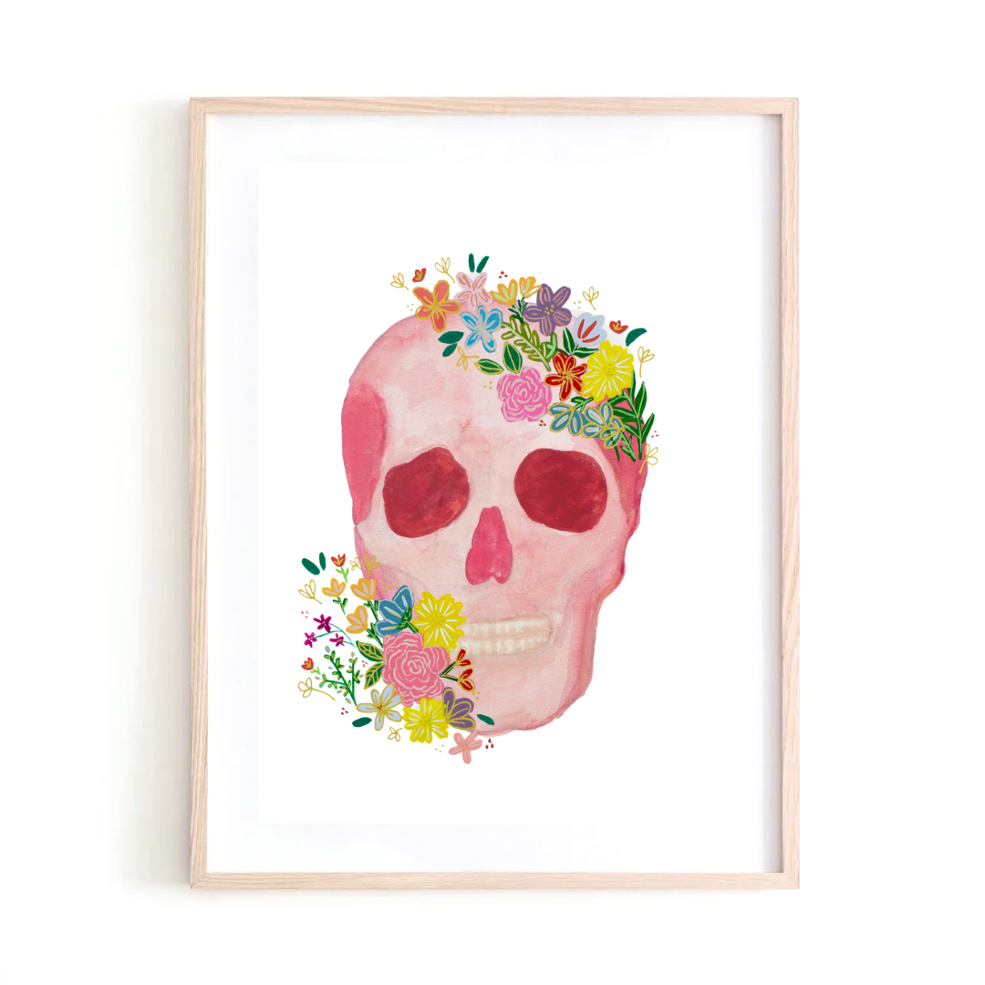 Skull art print