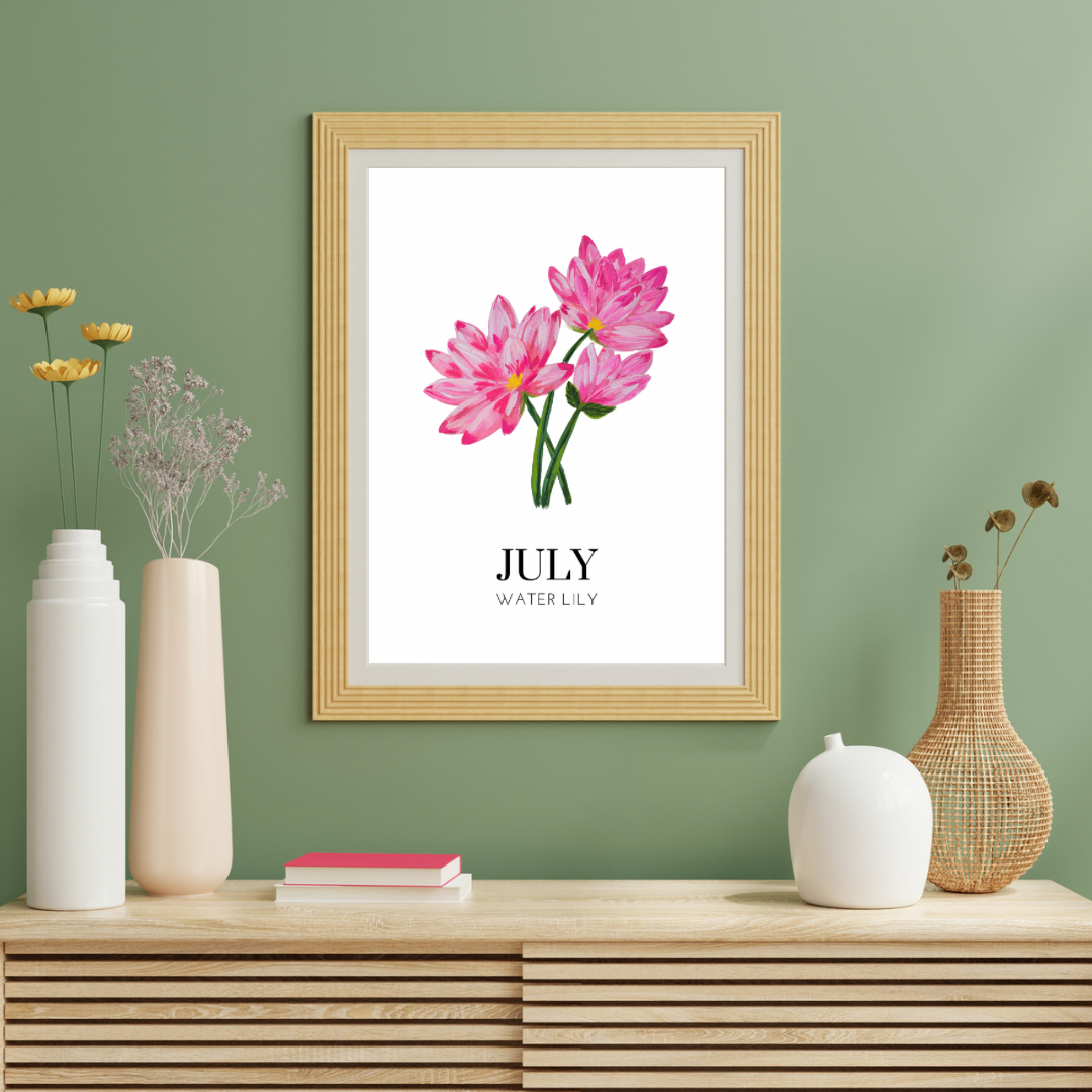 July Water lily art print