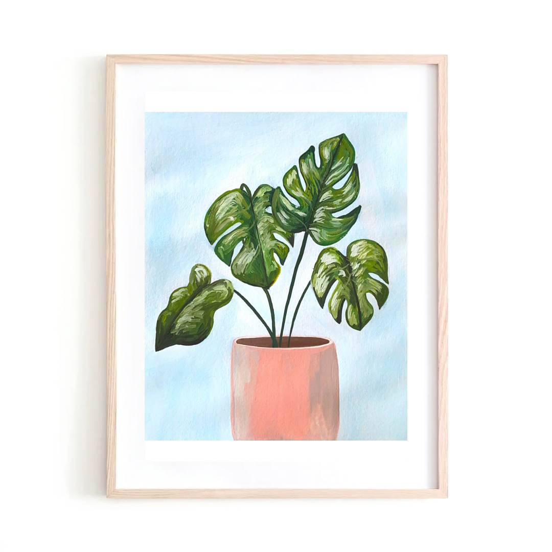 Monstera Plant art print