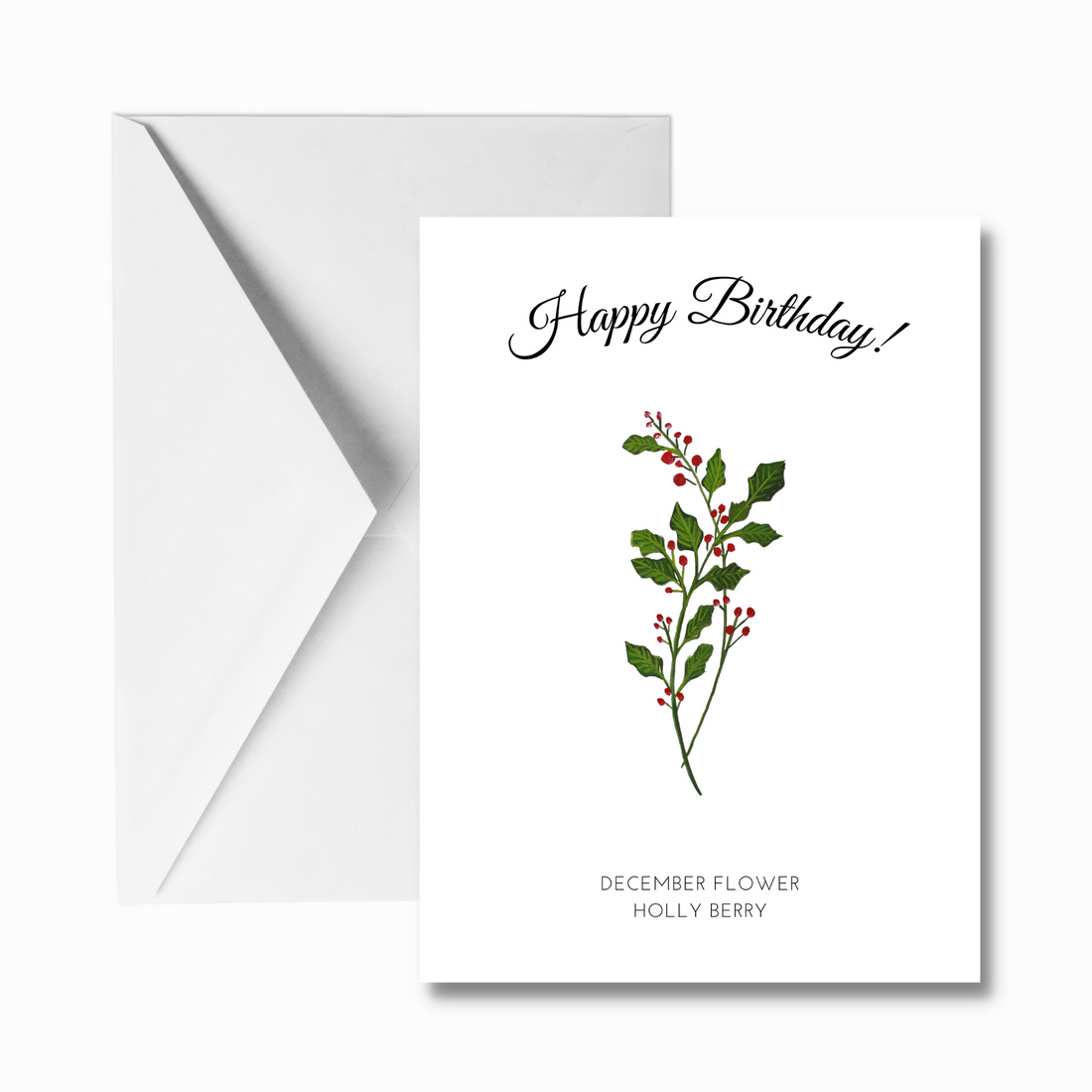 Happy Birthday Flowers Greeting Card