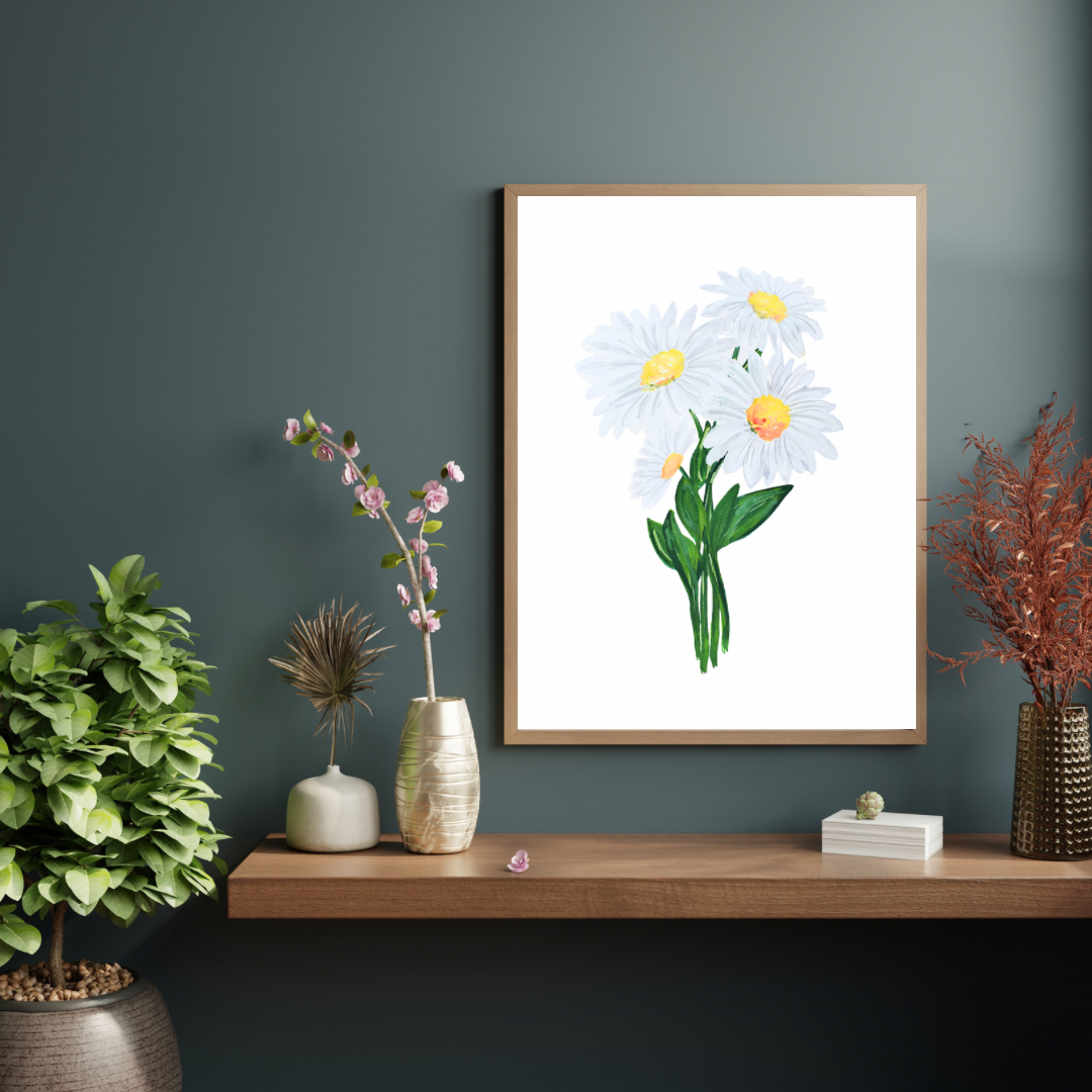 Daisy art print