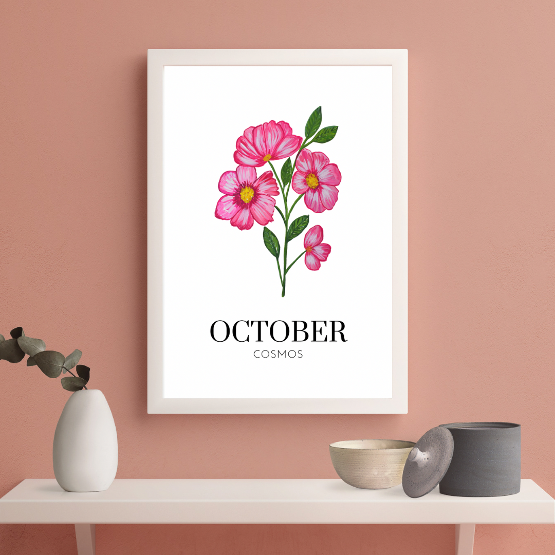 October Cosmos art print