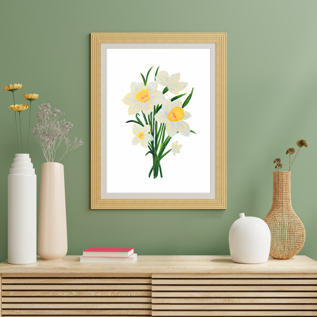 Daffodil art print