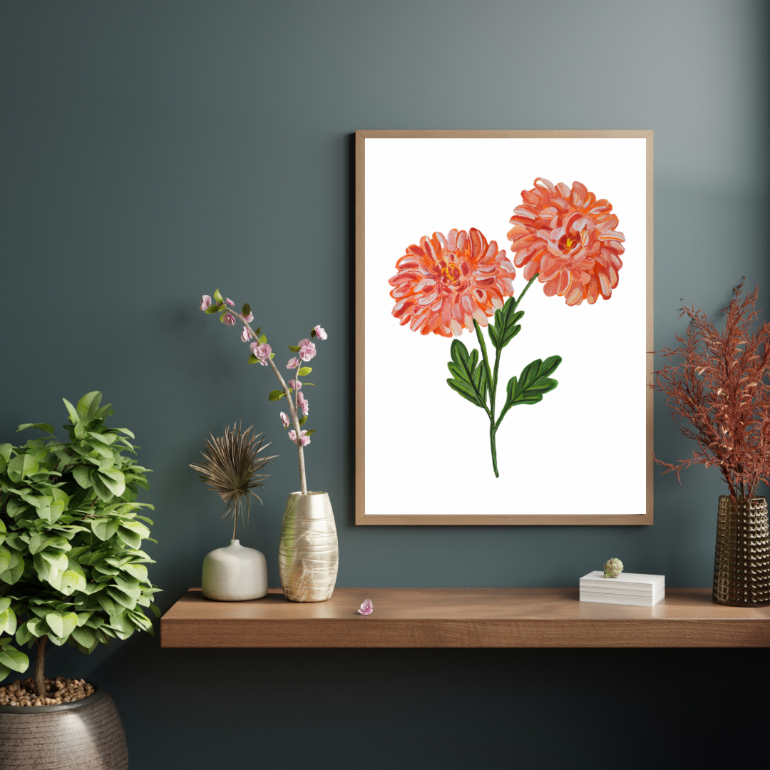 Chrysanthemum art print