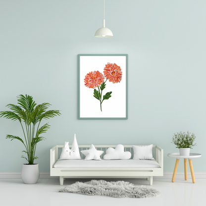 Chrysanthemum art print