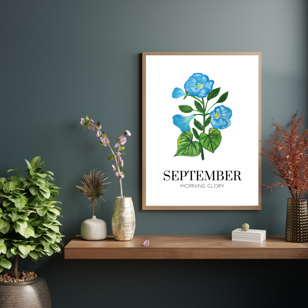 September Morning Glory art print