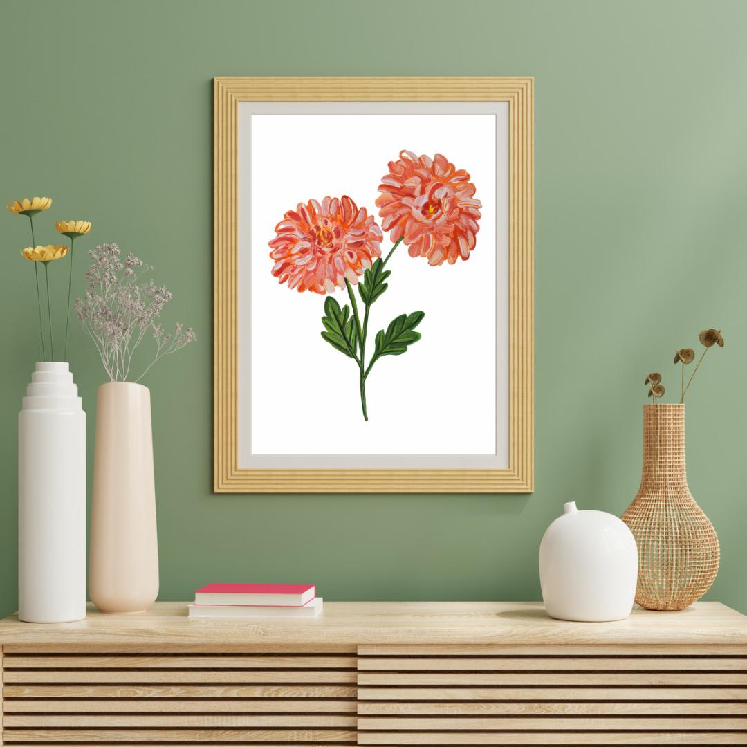 Chrysanthemum art print