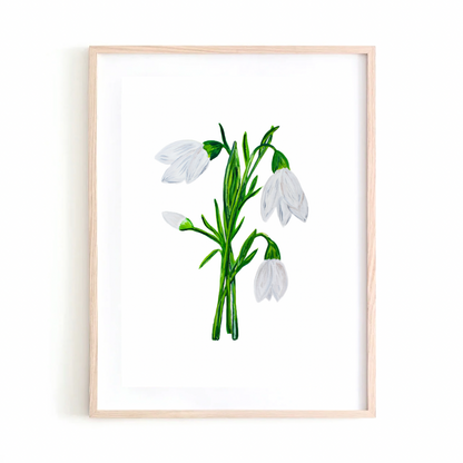 Snowdrop art print