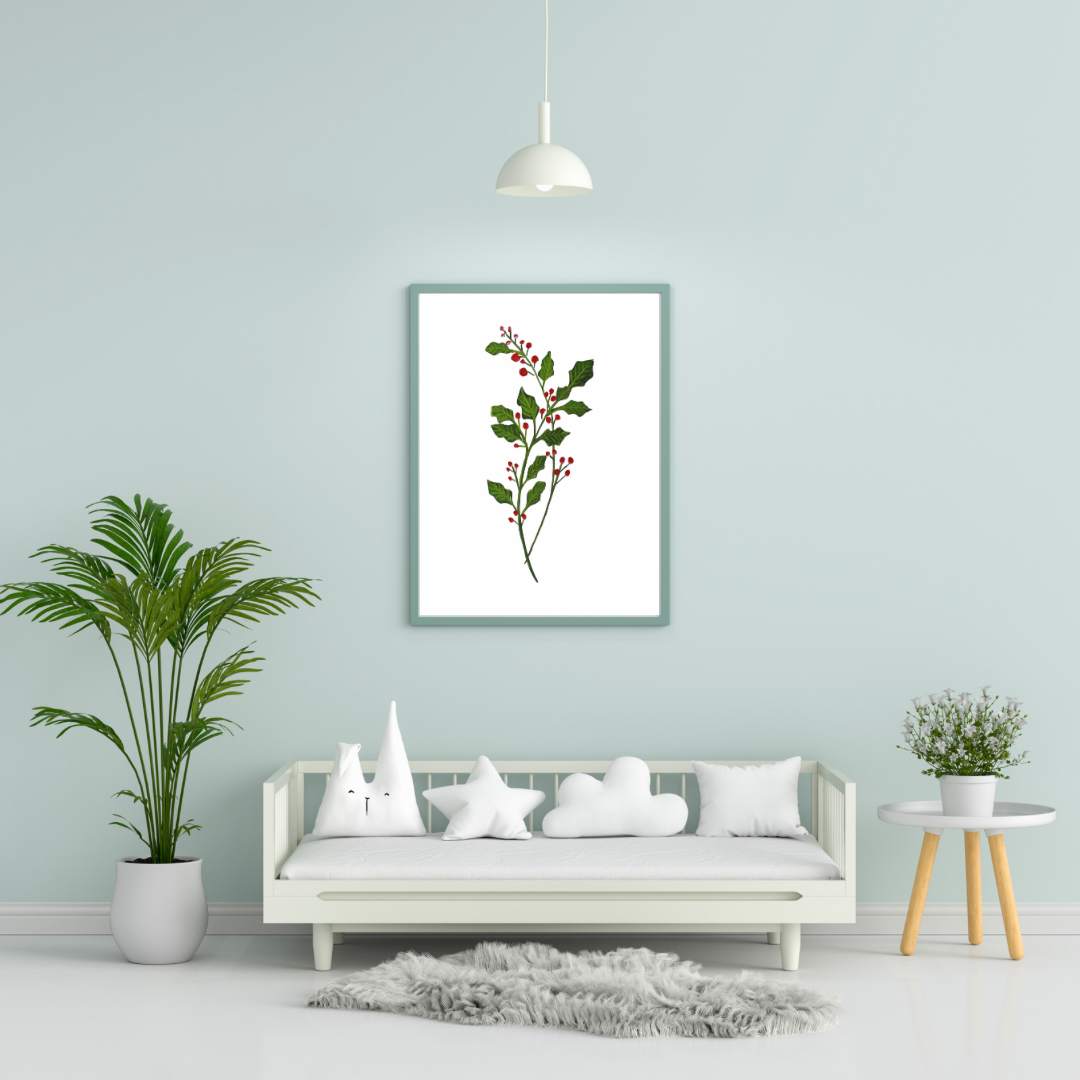 Holly Berry art print