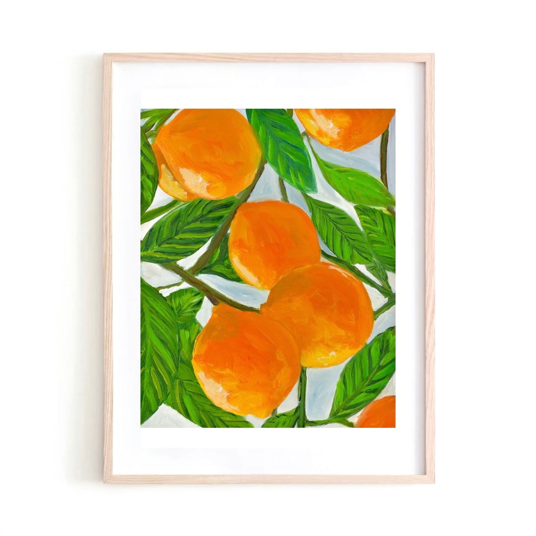 Oranges art print