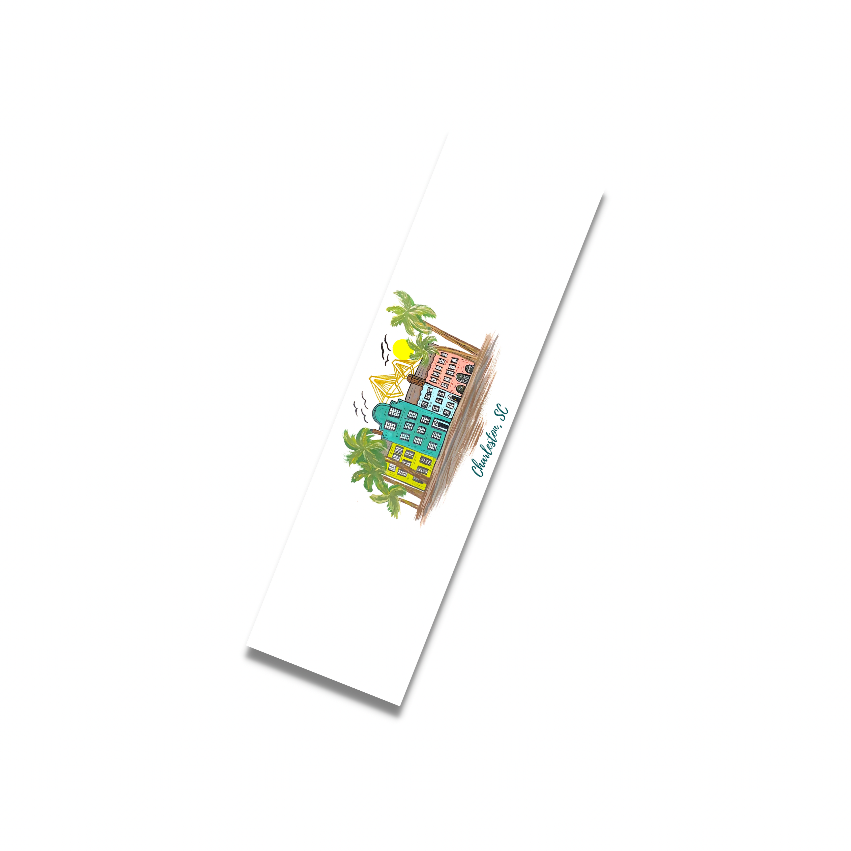 Rainbow Row Charleston Bookmark