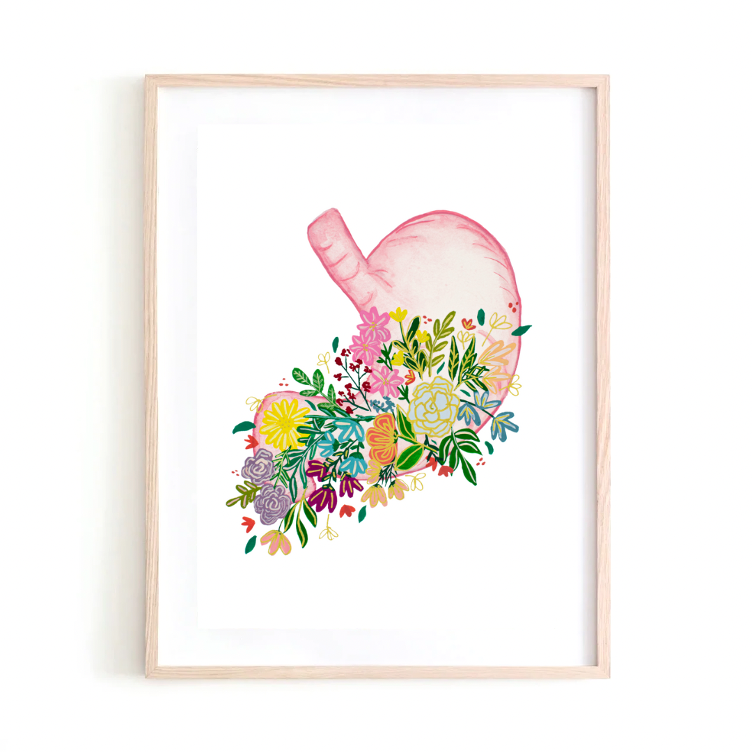 Stomach art print