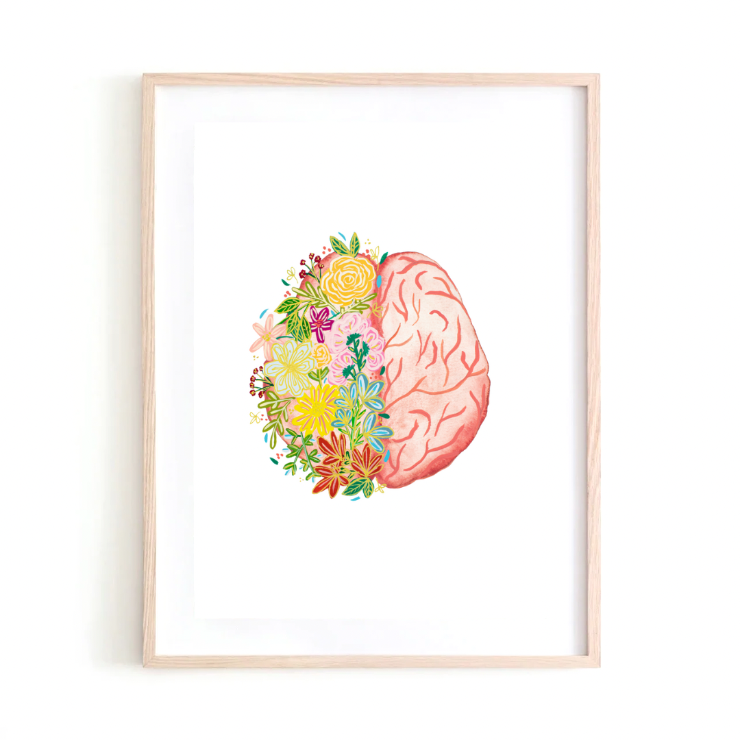 Brain art print