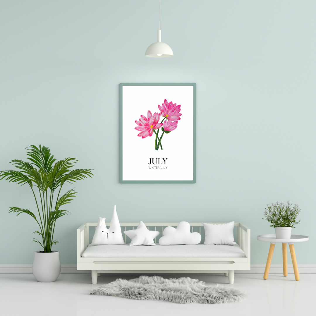 July Water lily art print