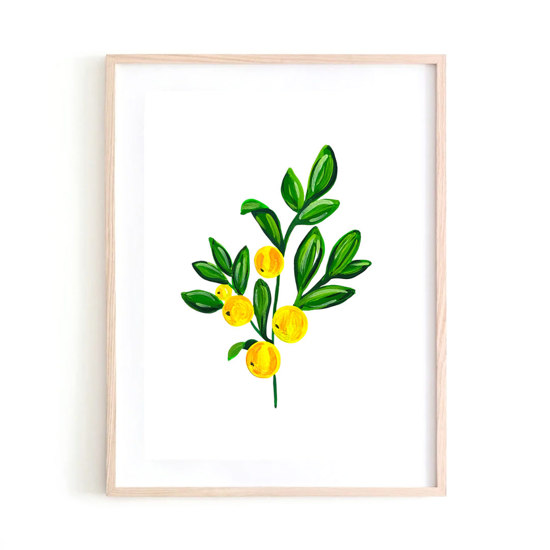 Lemons art print