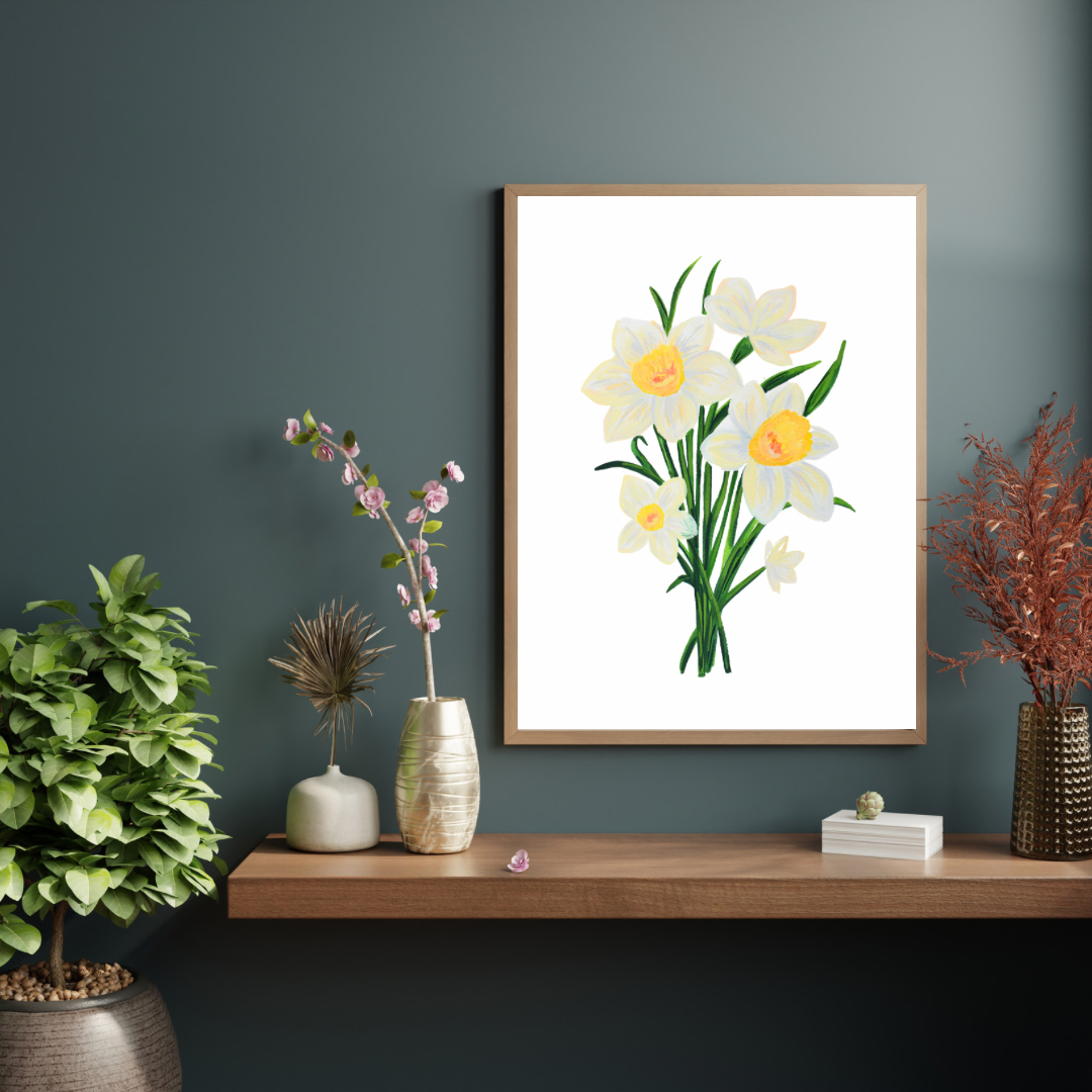 Daffodil art print