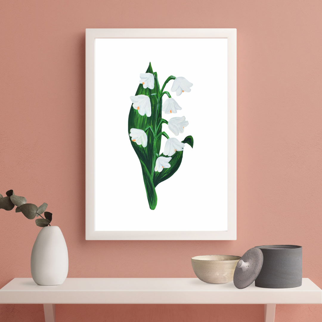 Lily of the valley art print