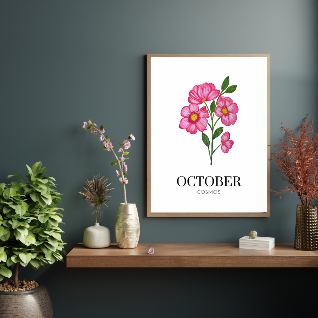 October Cosmos art print