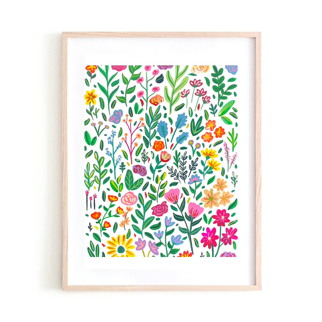 Floral Collage l art print