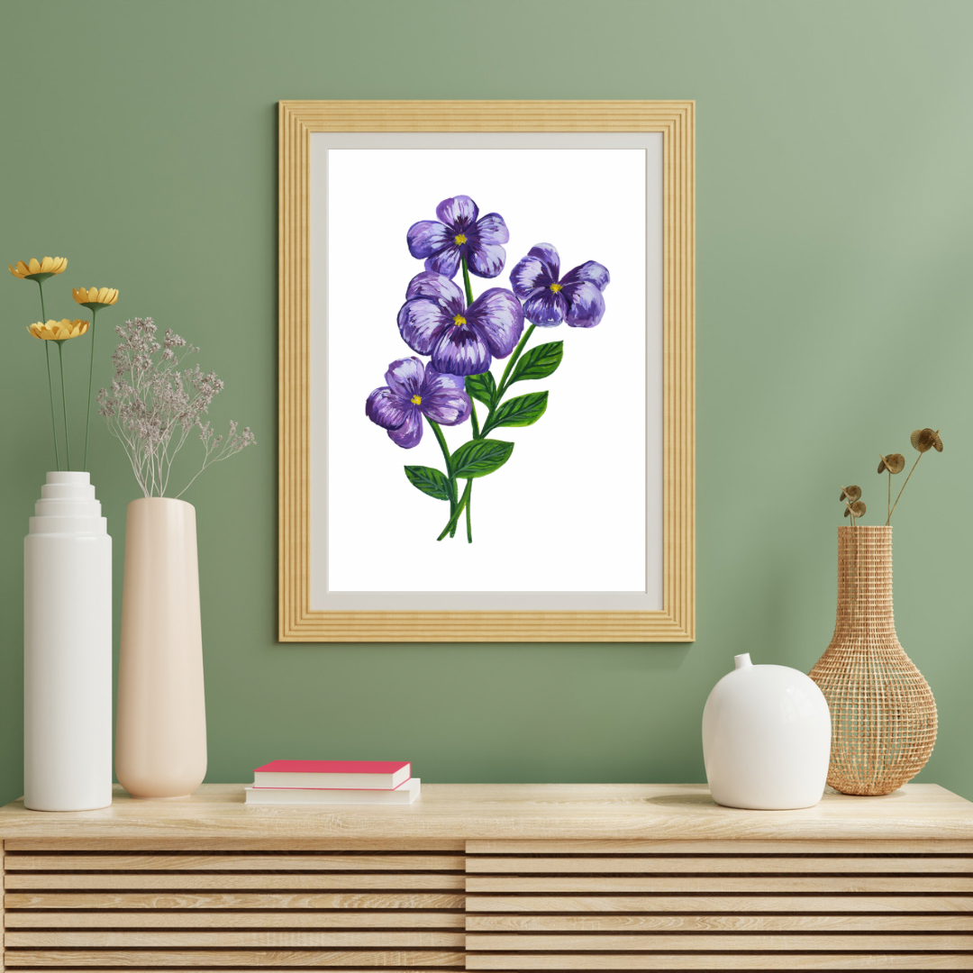 Violet art print