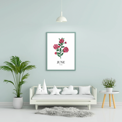 June Rose art print