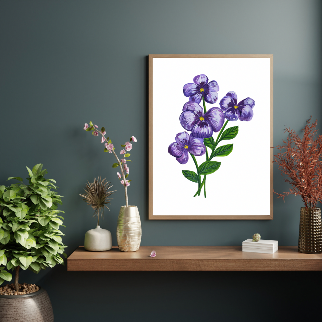 Violet art print