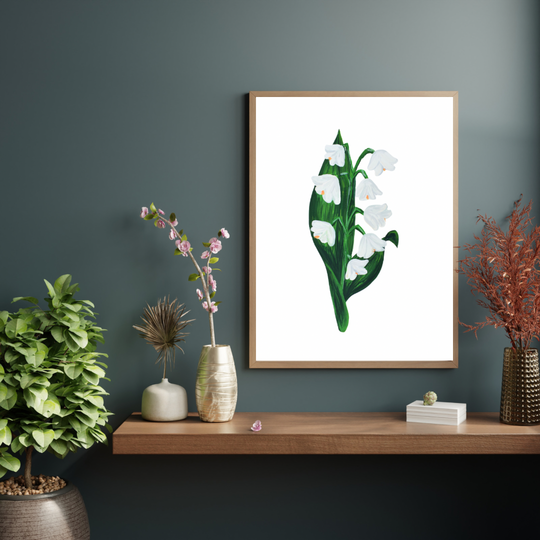 Lily of the valley art print