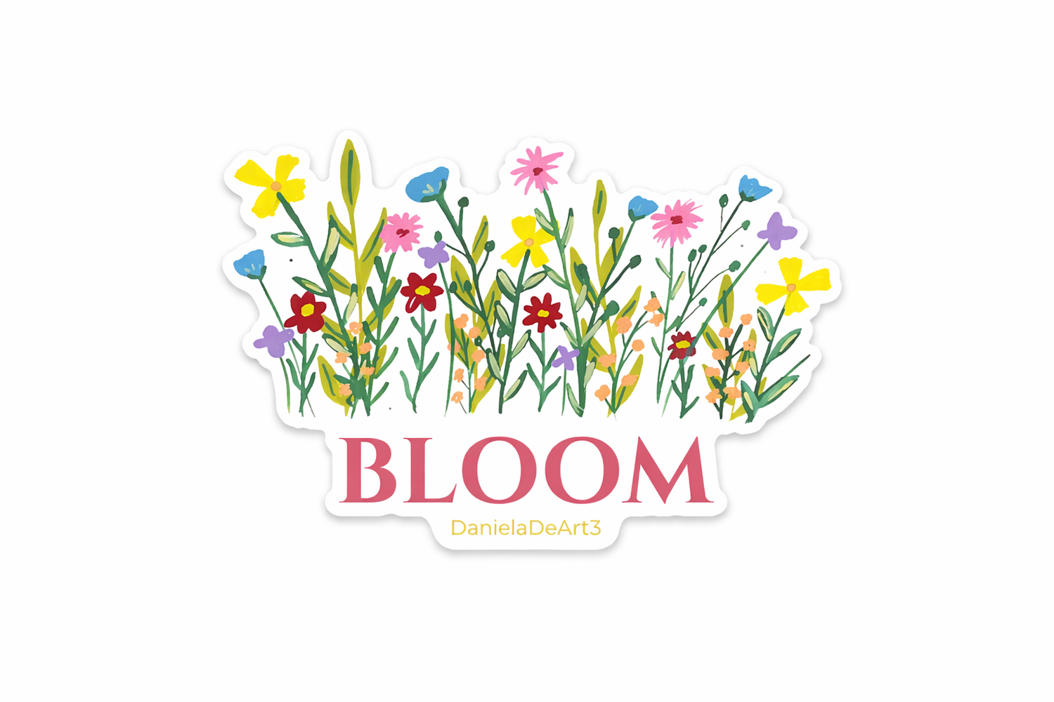 Bloom Waterproof Vinyl Sticker 3"